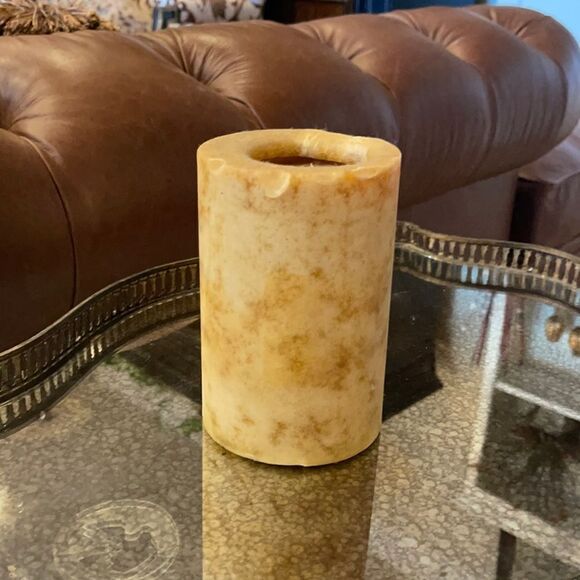CARAMEL COLORED 6” tall candle! - Picture 1 of 6